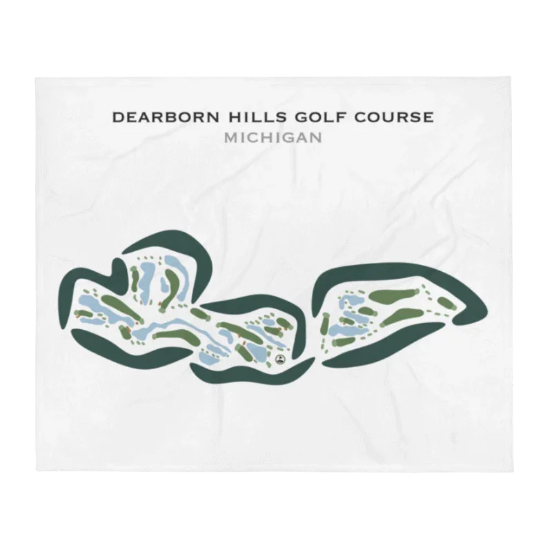 Dearborn Hills Golf Course, Michigan - Printed Golf Courses