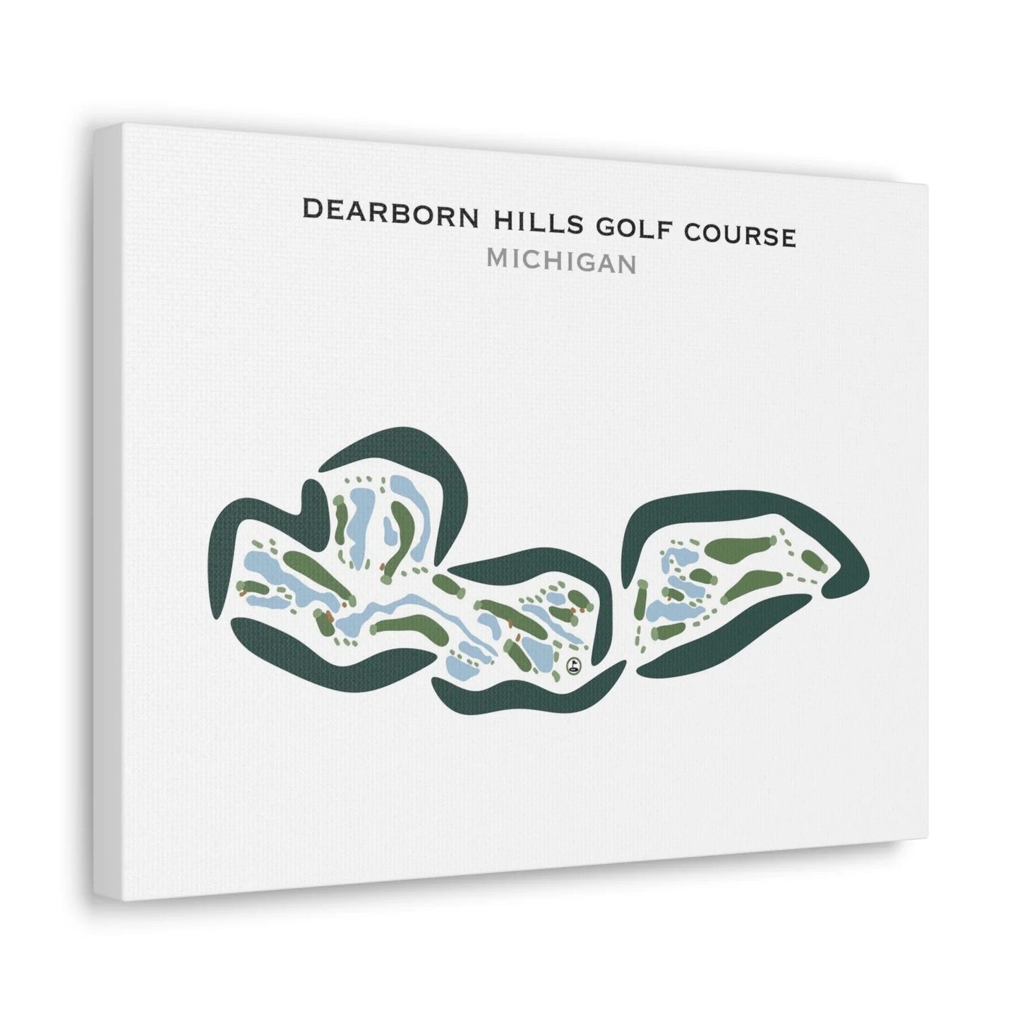 Dearborn Hills Golf Course, Michigan - Printed Golf Courses