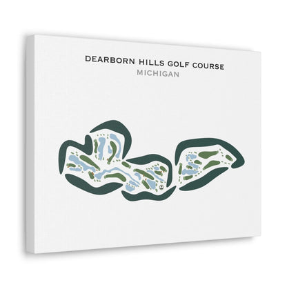 Dearborn Hills Golf Course, Michigan - Printed Golf Courses