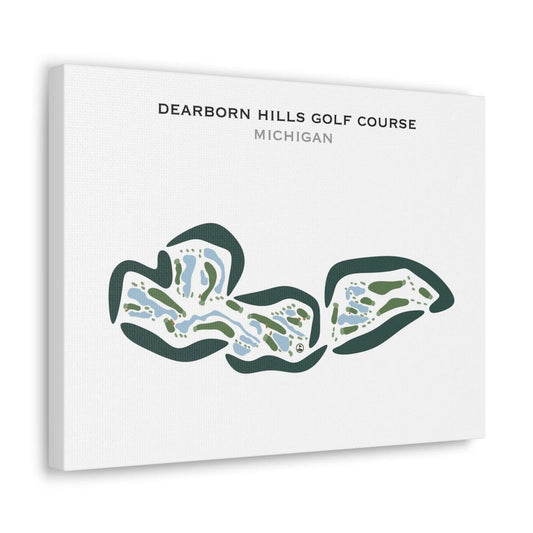 Dearborn Hills Golf Course, Michigan - Printed Golf Courses
