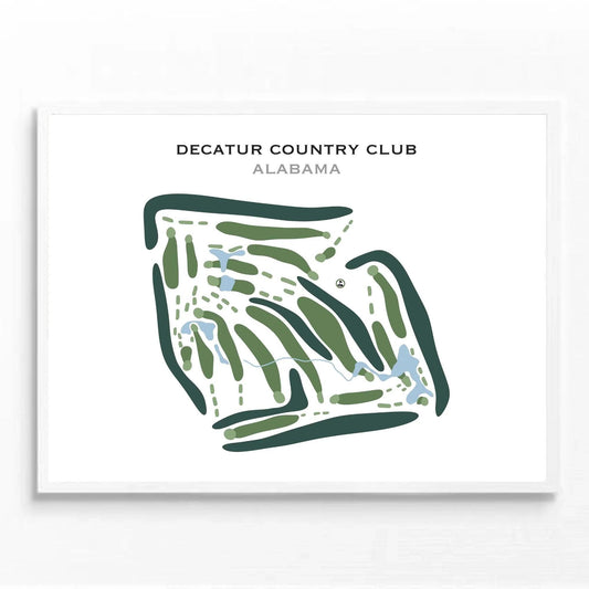 Decatur Country Club, Alabama - Printed Golf Courses