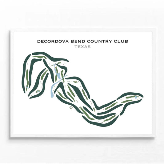 Decordova Bend Country Club, Texas - Printed Golf Courses