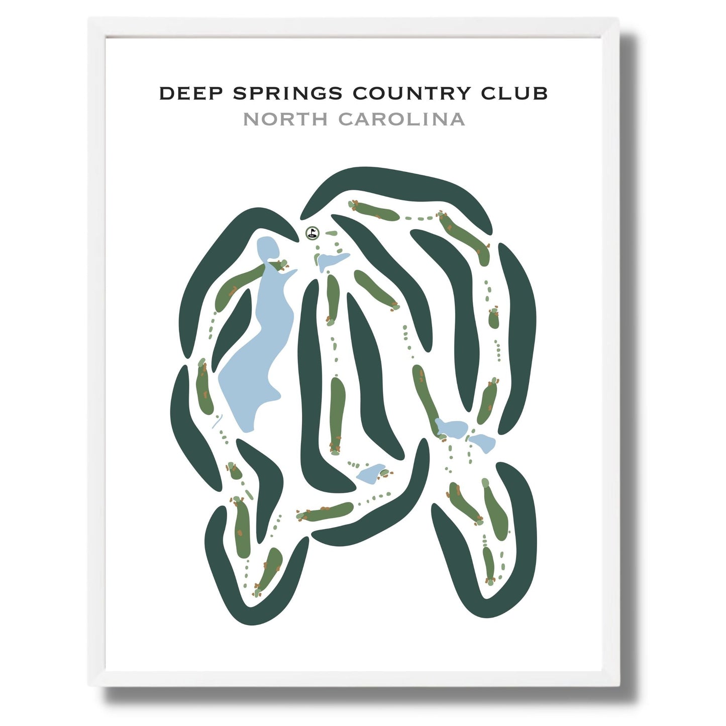 Deep Springs Country Club, North Carolina - Printed Golf Courses