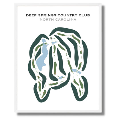 Deep Springs Country Club, North Carolina - Printed Golf Courses