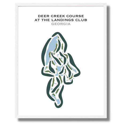 Deer Creek Course at The Landings Club, Georgia - Printed Golf Courses