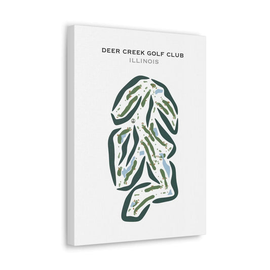 Deer Creek Golf Club, Illinois - Printed Golf Courses