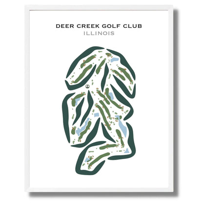 Deer Creek Golf Club, Illinois - Printed Golf Courses
