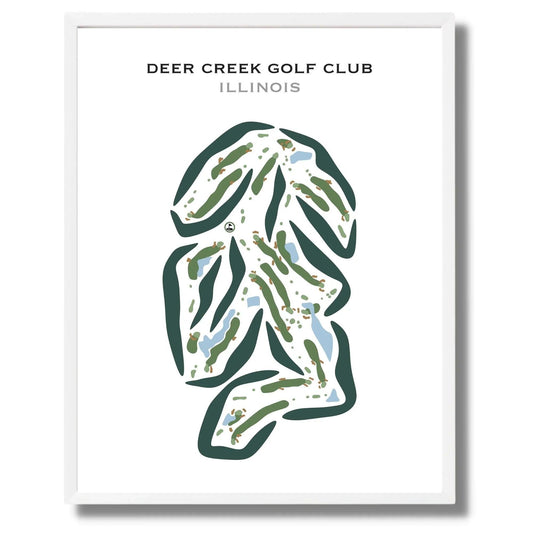 Deer Creek Golf Club, Illinois - Printed Golf Courses