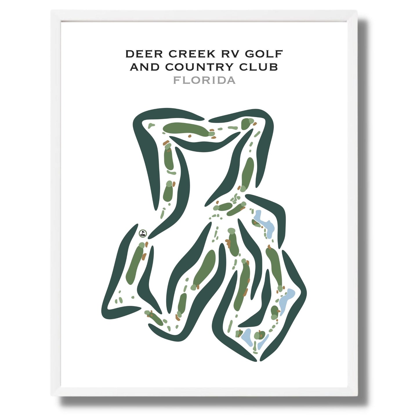 Deer Creek RV Golf & Country Club, Florida - Printed Golf Courses