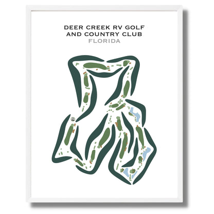 Deer Creek RV Golf & Country Club, Florida - Printed Golf Courses