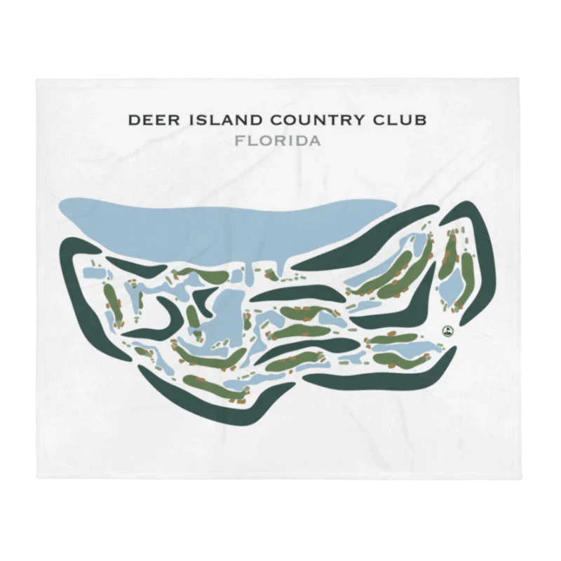 Deer Island Country Club, Florida - Printed Golf Courses