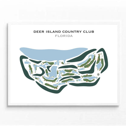 Deer Island Country Club, Florida - Printed Golf Courses