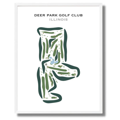 Deer Park Golf Club, Illinois - Printed Golf Courses