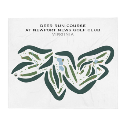 Deer Run Course at Newport News Golf Club, Virginia - Printed Golf Courses