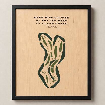 Deer Run Course at The Courses of Clear Creek, Texas - Printed Golf Courses