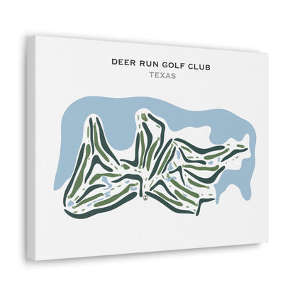 Deer Run Golf Club, Texas - Printed Golf Courses