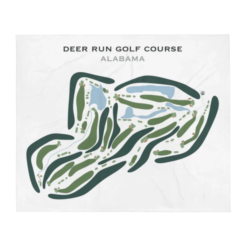 Deer Run Golf Course, Alabama - Printed Golf Course