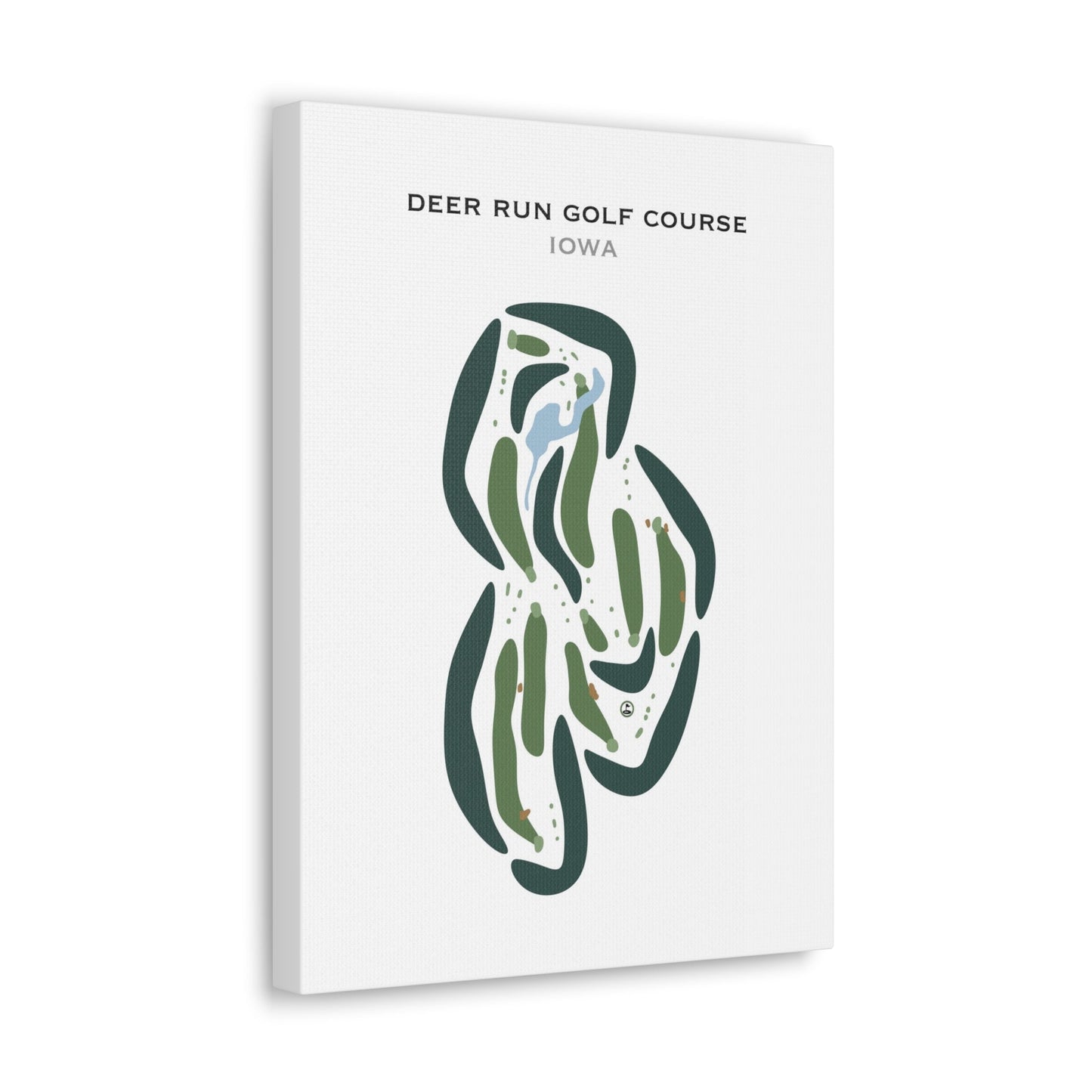 Deer Run Golf Course, Iowa - Printed Golf Courses