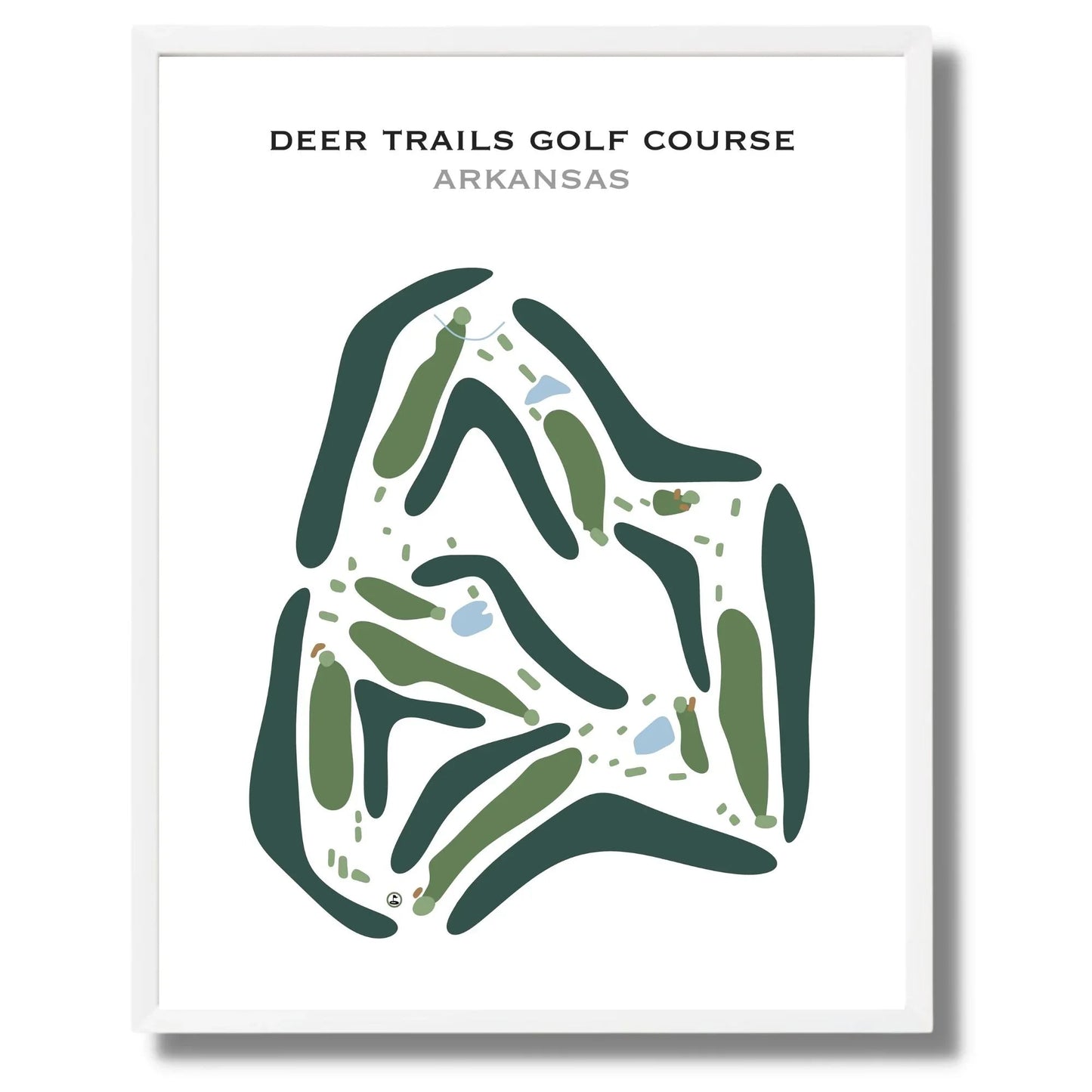 Deer Trails Golf Course, Arkansas - Printed Golf Courses
