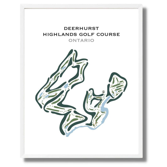 Deerhurst Highlands Golf Course, Ontario - Printed Golf Courses