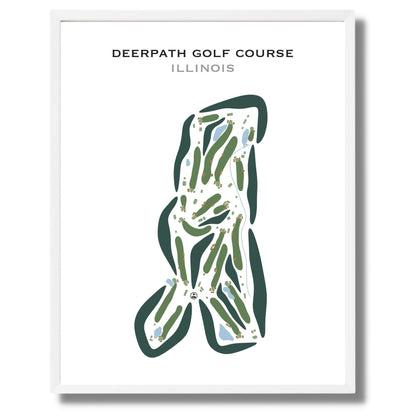Deerpath Golf Course, Illinois - Printed Golf Courses