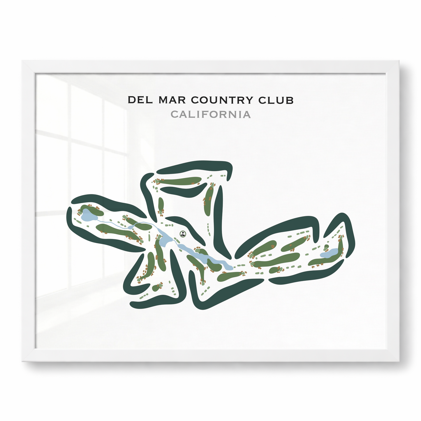 Del Mar Country Club, California - Printed Golf Courses