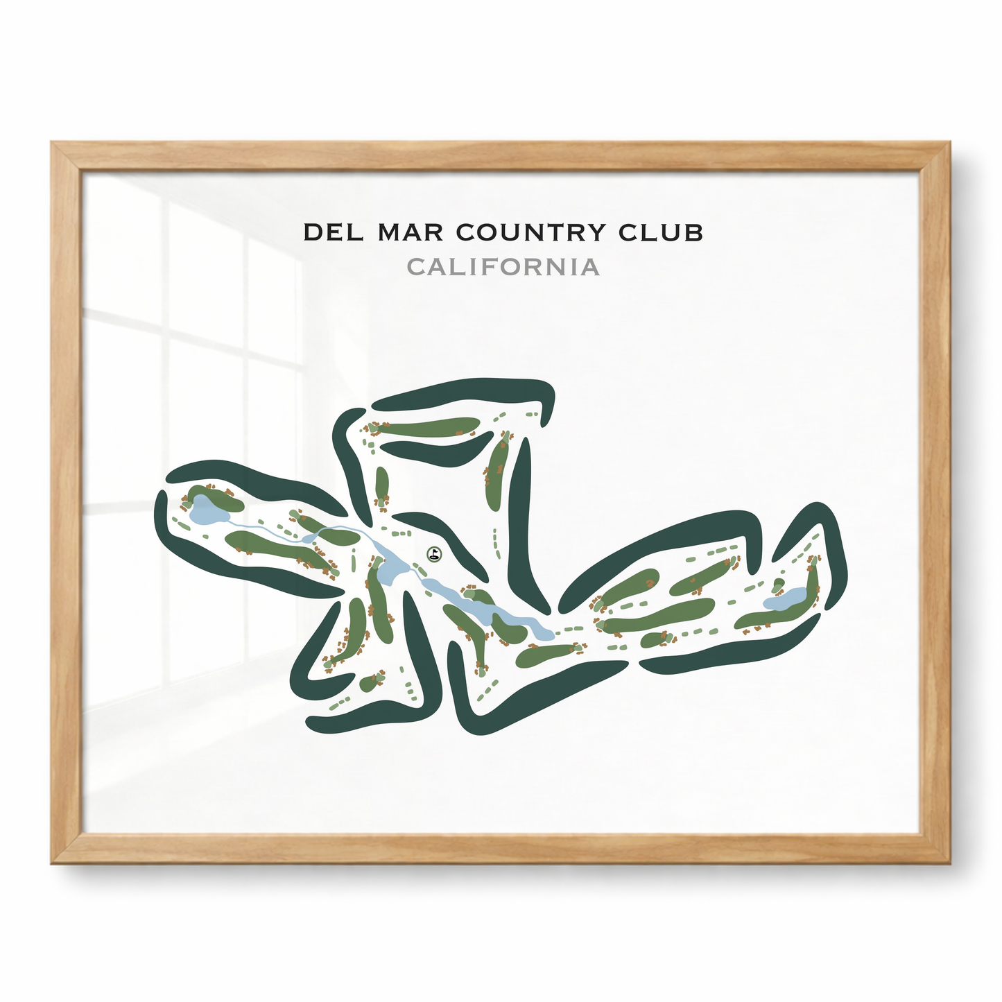 Del Mar Country Club, California - Printed Golf Courses
