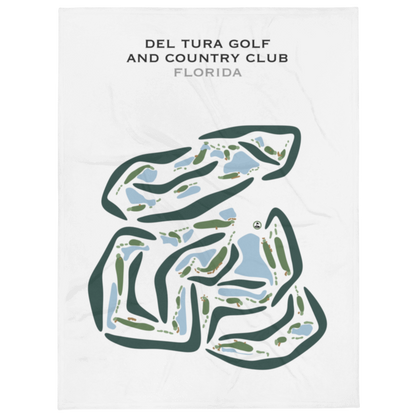 Del Tura Golf & Country Club, Florida - Printed Golf Courses