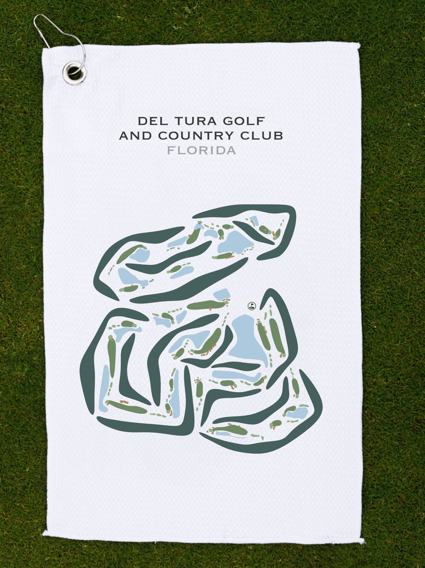 Del Tura Golf & Country Club, Florida - Printed Golf Courses