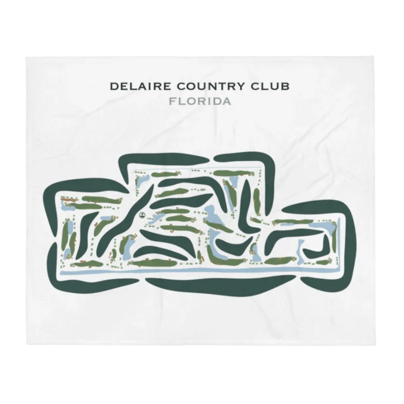 Delaire Country Club, Florida - Printed Golf Courses