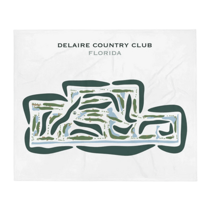 Delaire Country Club, Florida - Printed Golf Courses