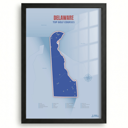 Map of Delaware Golf Courses