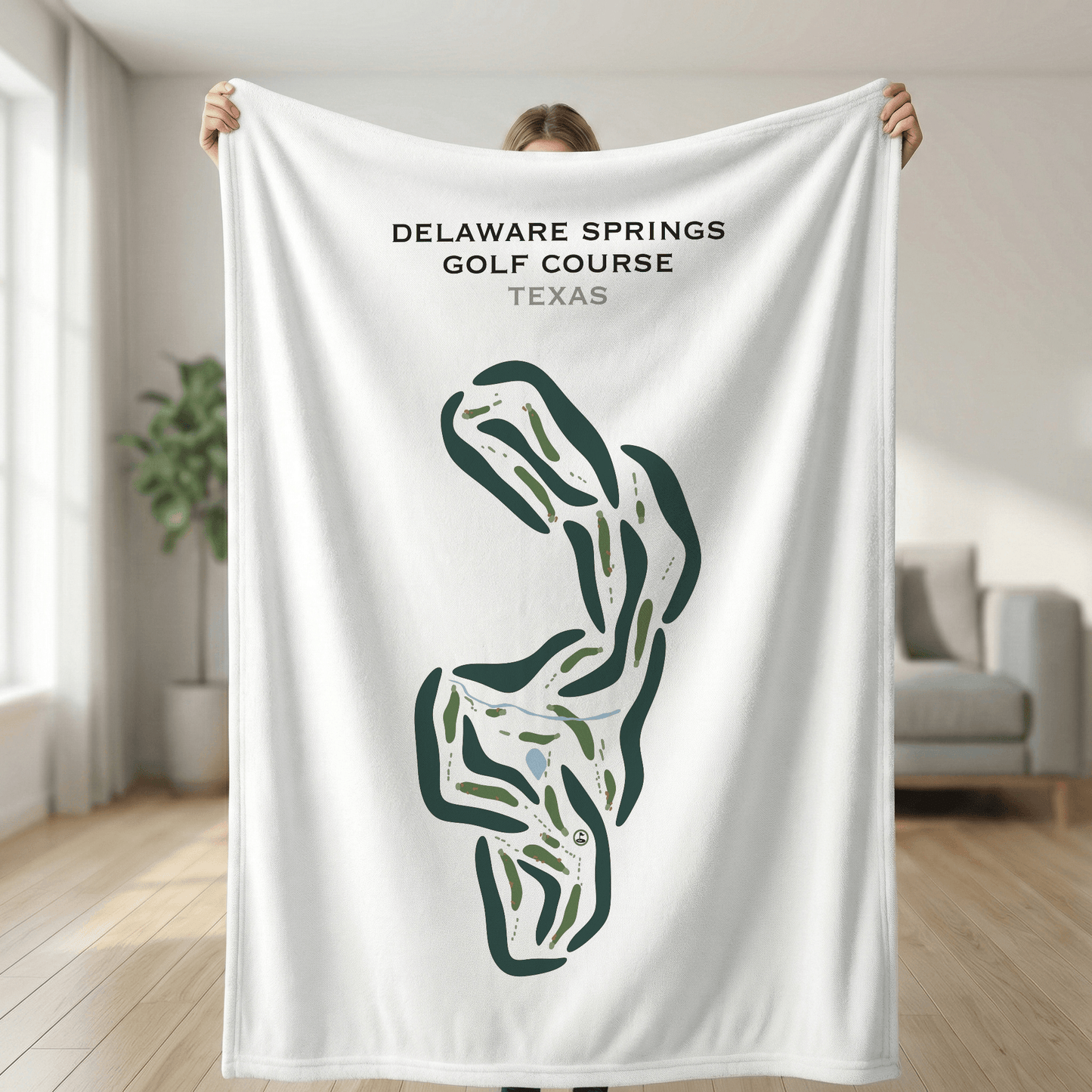 Delaware Springs Golf Course, Texas - Printed Golf Course