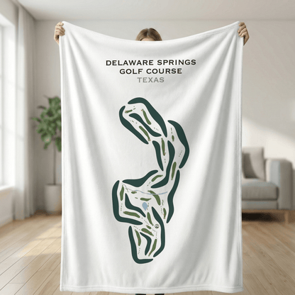 Delaware Springs Golf Course, Texas - Printed Golf Course