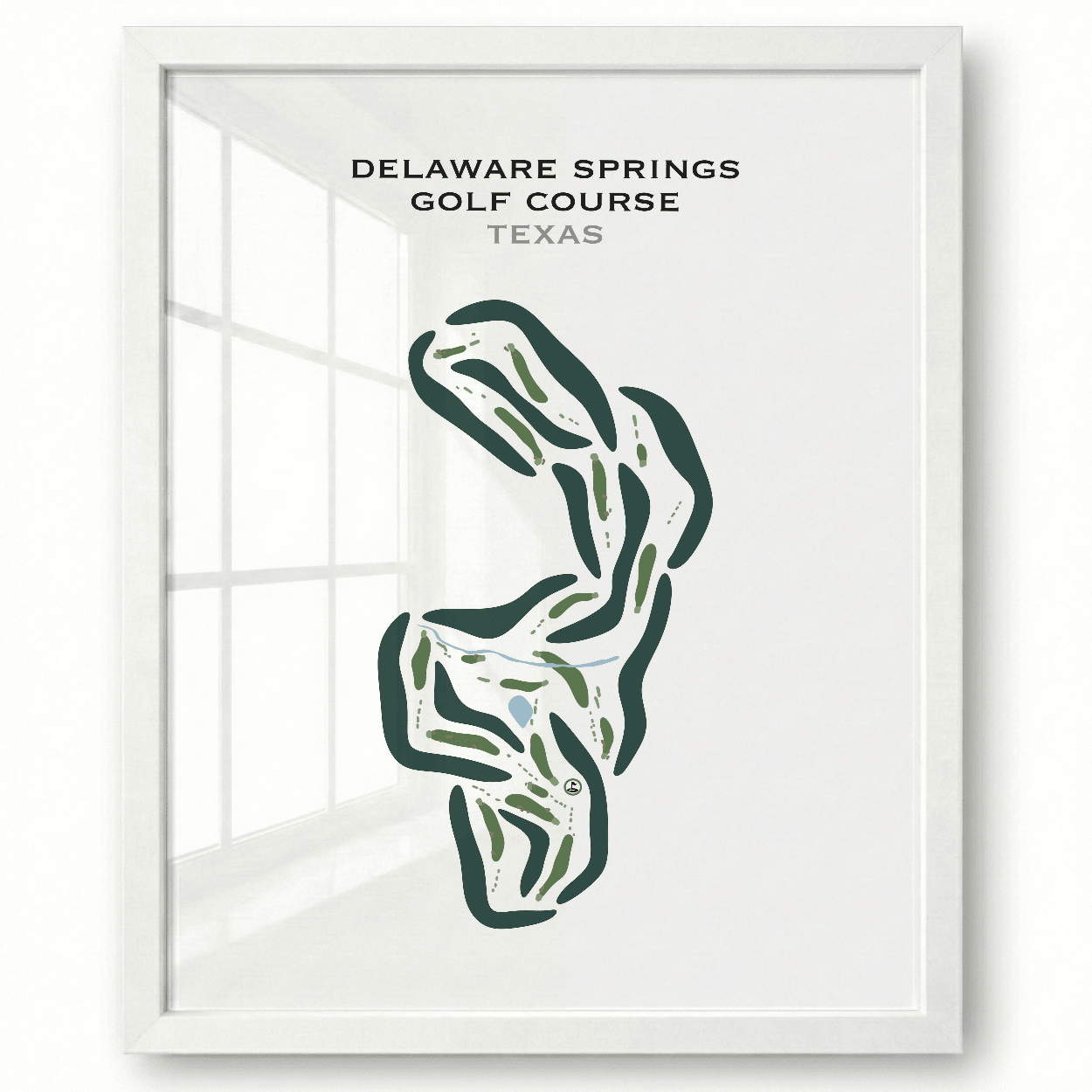 Delaware Springs Golf Course, Texas - Printed Golf Course