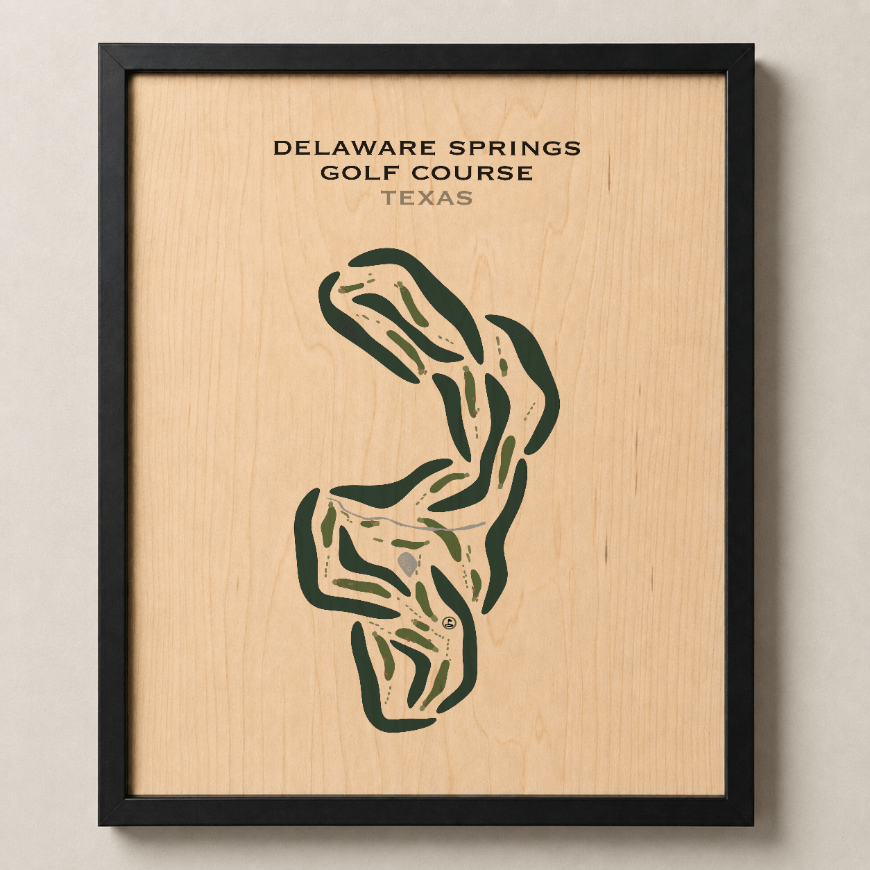 Delaware Springs Golf Course, Texas - Printed Golf Course