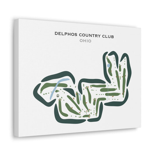 Delphos Country Club, Ohio - Printed Golf Courses
