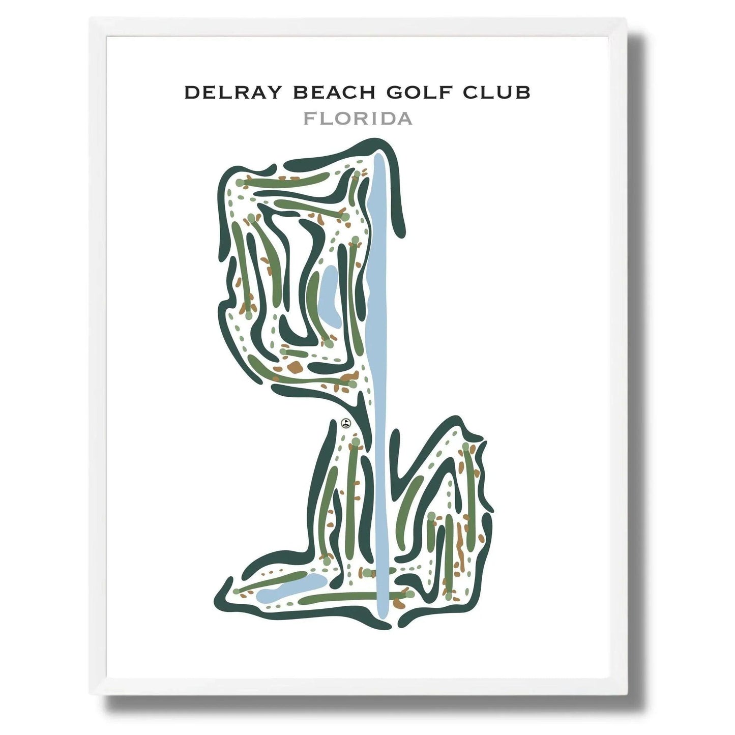 Delray Beach Golf Club, Florida - Printed Golf Courses