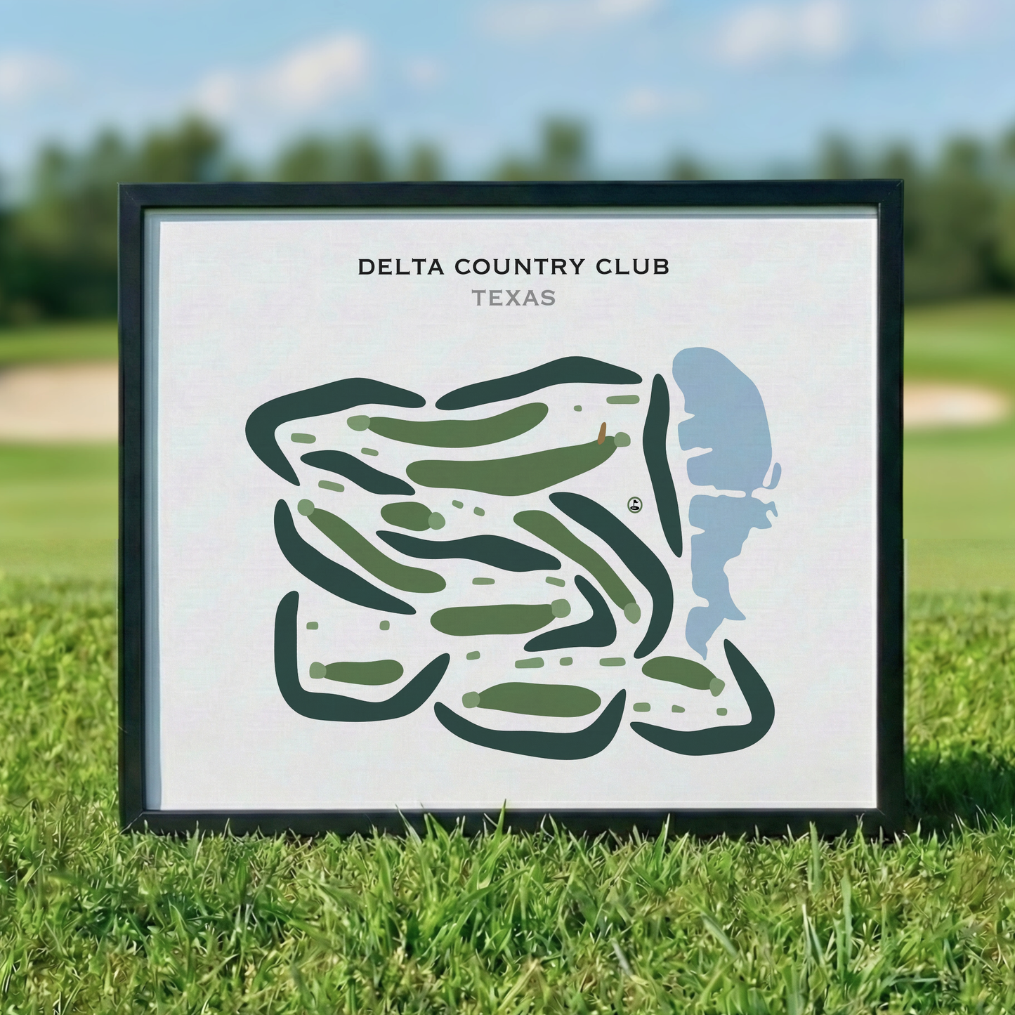 Delta Country Club, Texas - Printed Golf Courses