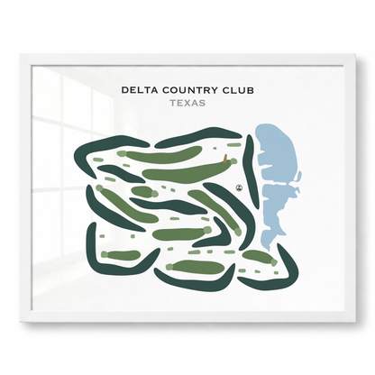 Delta Country Club, Texas - Printed Golf Courses