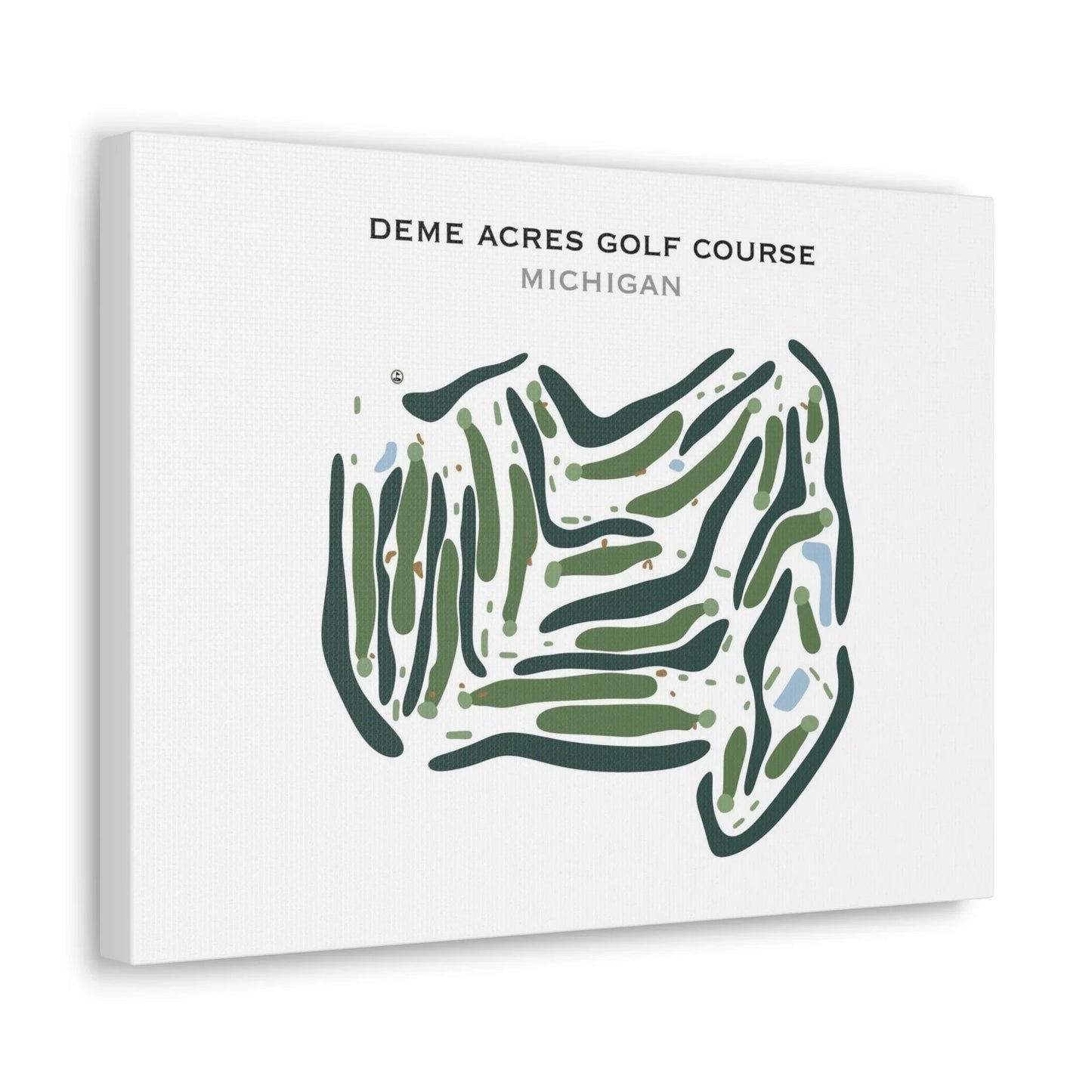 Deme Acres Golf Course, Michigan - Printed Golf Course