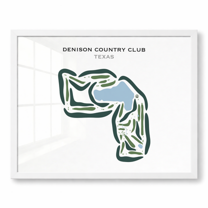 Denison Country Club, Texas - Printed Golf Courses