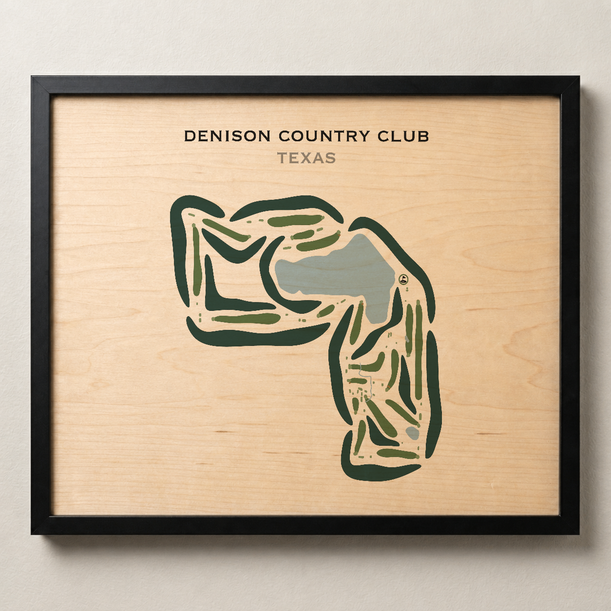 Denison Country Club, Texas - Printed Golf Courses