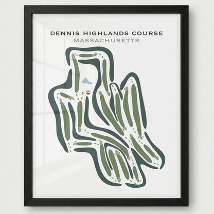 Dennis Highlands Golf Course, Massachusetts - Printed Golf Courses