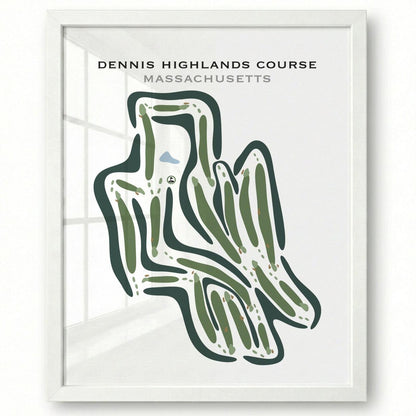 Dennis Highlands Golf Course, Massachusetts - Printed Golf Courses
