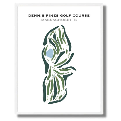 Dennis Pines Golf Course, Massachusetts - Printed Golf Course
