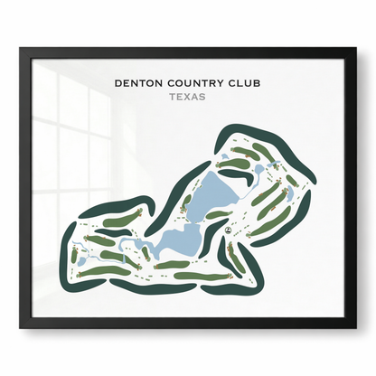 Denton Country Club, Texas - Printed Golf Courses