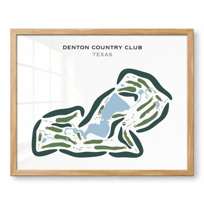 Denton Country Club, Texas - Printed Golf Courses