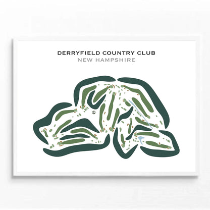 Derryfield Country Club, Manchester, New Hampshire - Printed Golf Course
