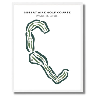Desert Aire Golf Course, Mattawa, Washington - Printed Golf Courses